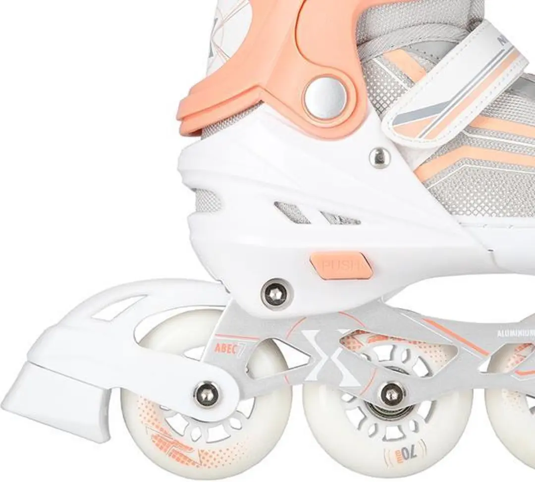 Nils Extreme 2in1 Inline Skate & Schaats - Roze/Wit - M 34-38