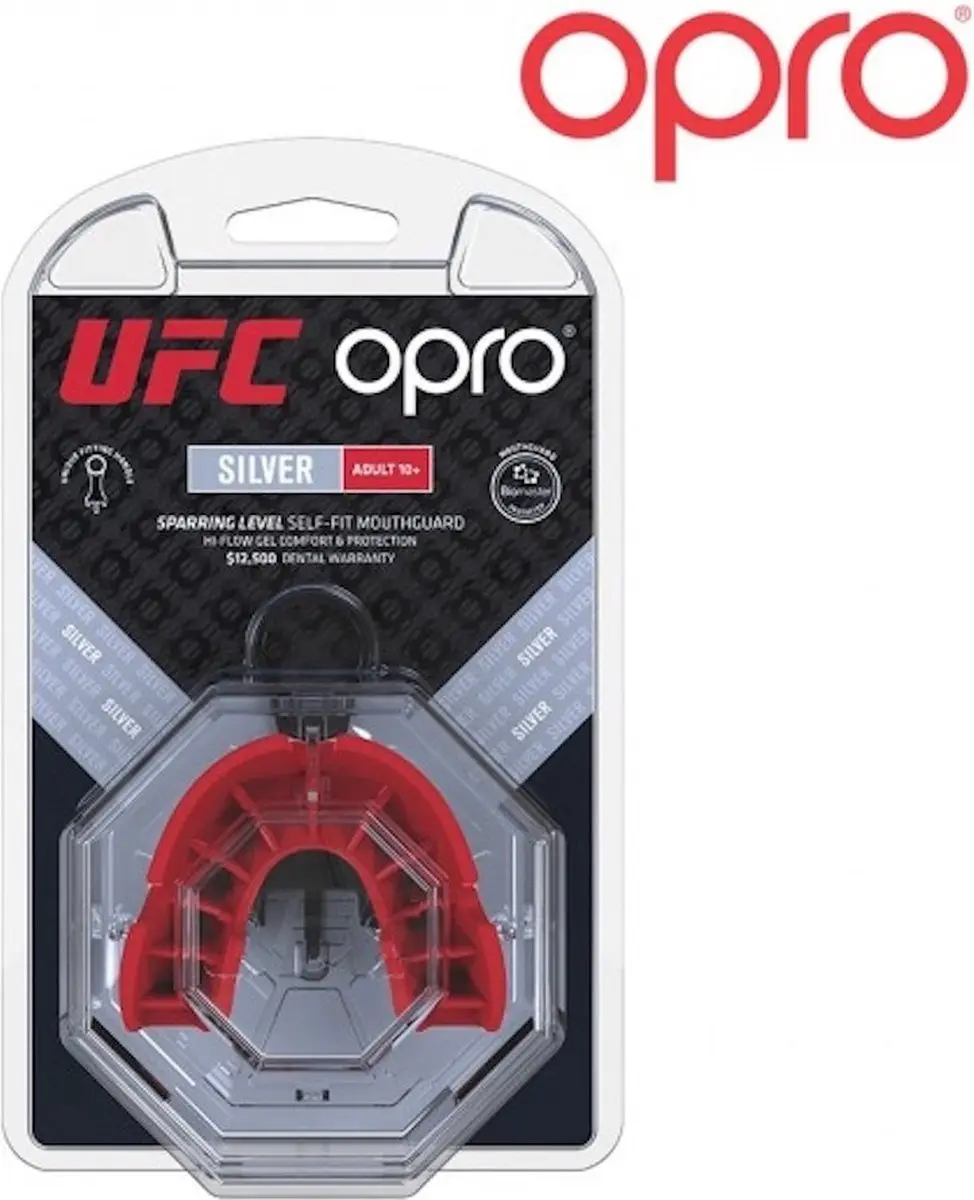 UFC Opro Gebitsbeschermer Junior - Zwart/Rood