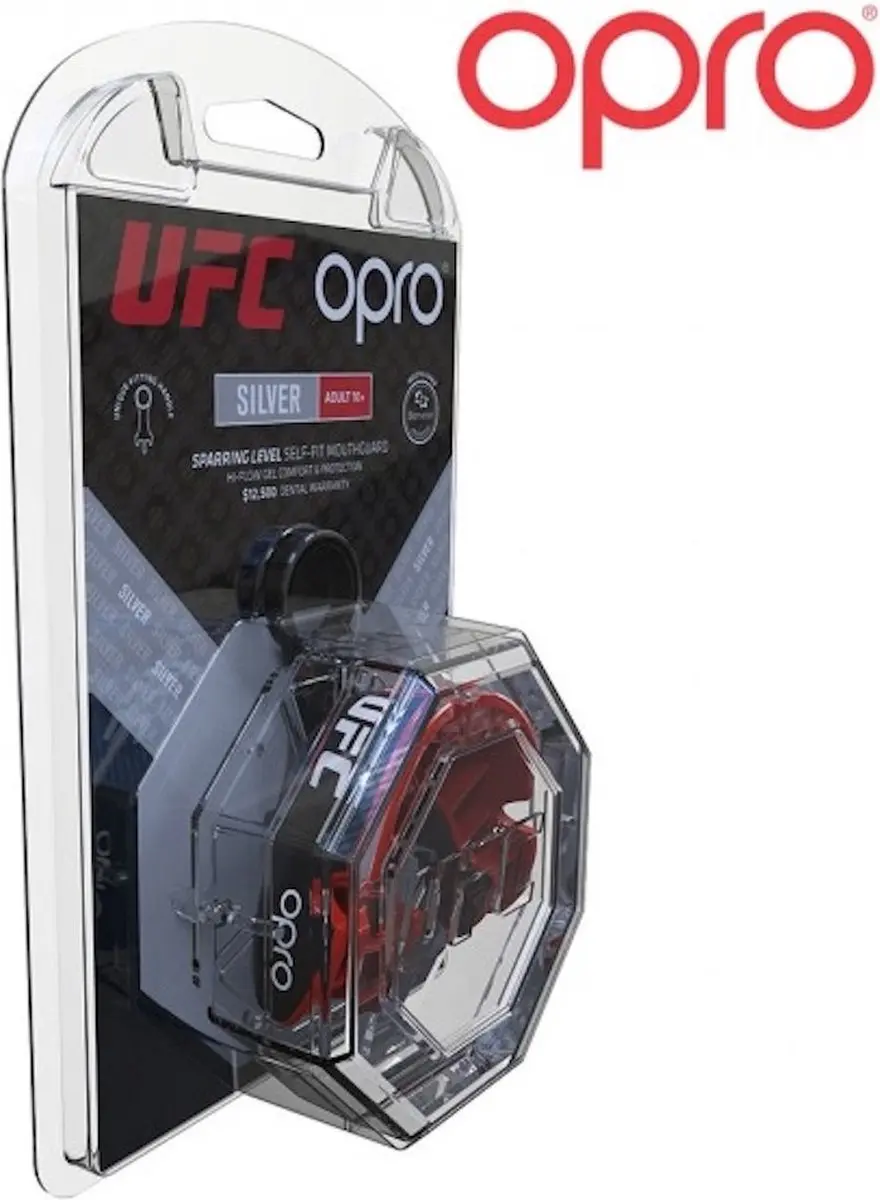 UFC Opro Gebitsbeschermer Junior - Zwart/Rood