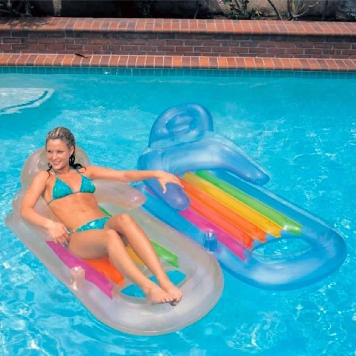 Intex King Kool Lounge Luchtbed 160x85cm - Multikleur