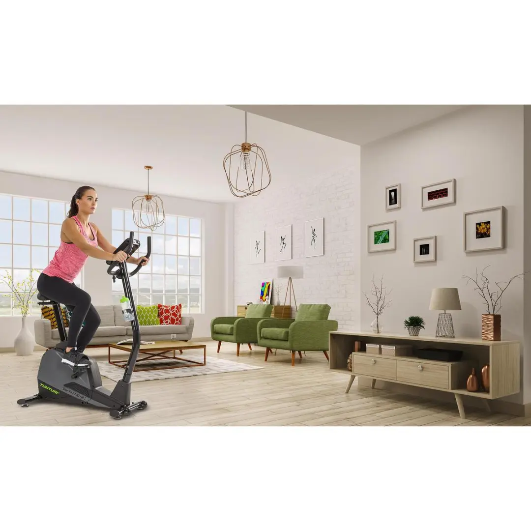 Tunturi Star Fit E100 HR i plus Hometrainer - 23 Programma's - 16 Niveaus - Zwart