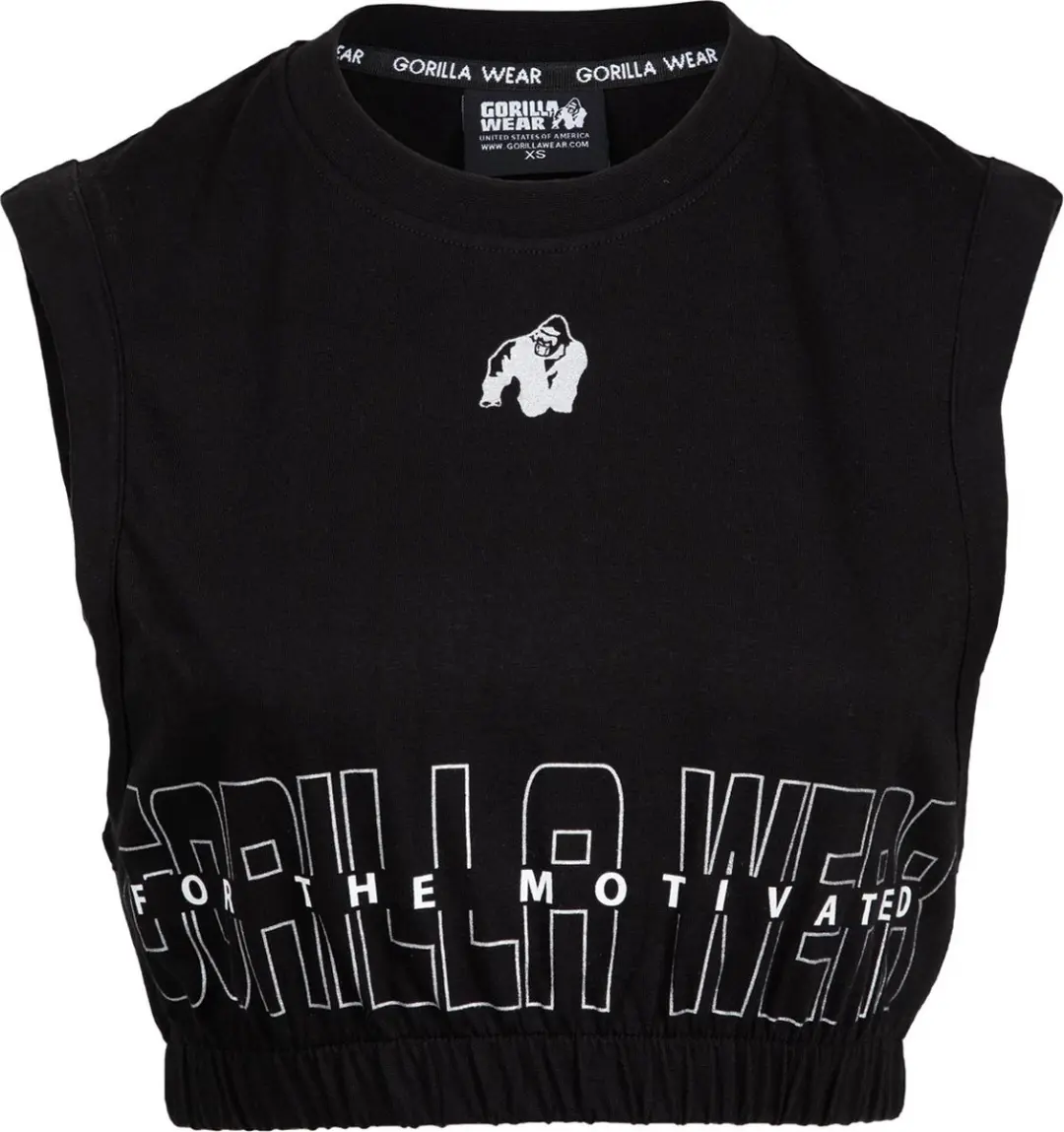 Gorilla Wear Albion Oversized Crop Top - Zwart L