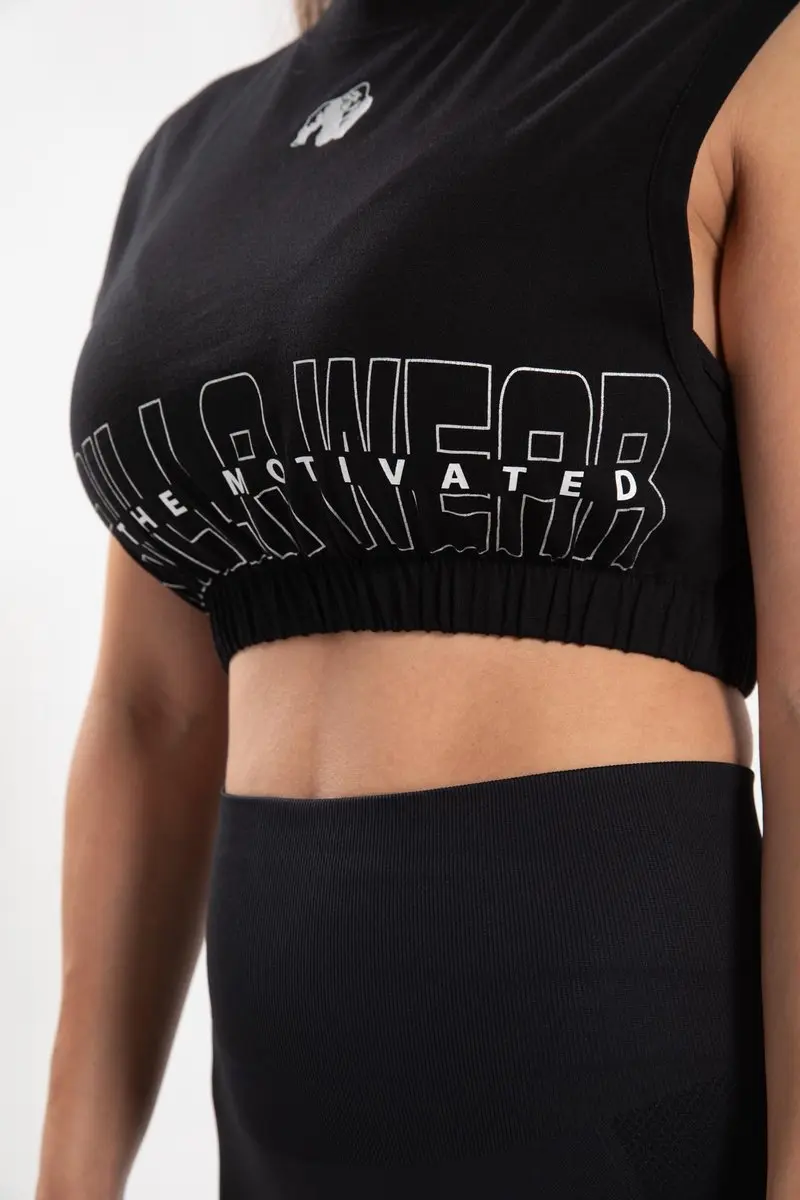 Gorilla Wear Albion Oversized Crop Top - Zwart L