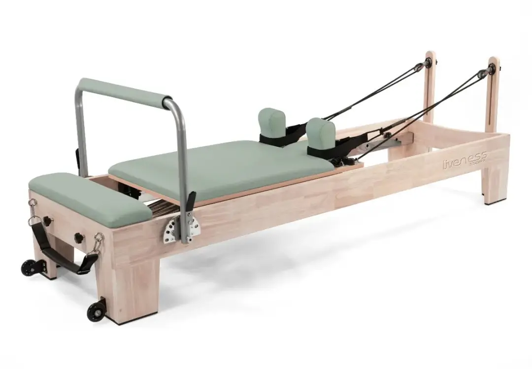 Toorx Liveness Pilates Eikenhout Reformer PTX 5000 Green Tea