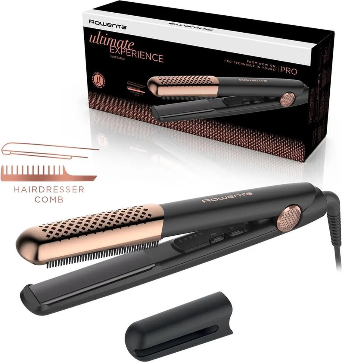 Rowenta Ultimate Experience SF8230 Stijltang - 5 standen - Zwart/Koper - afbeelding 6 van 6