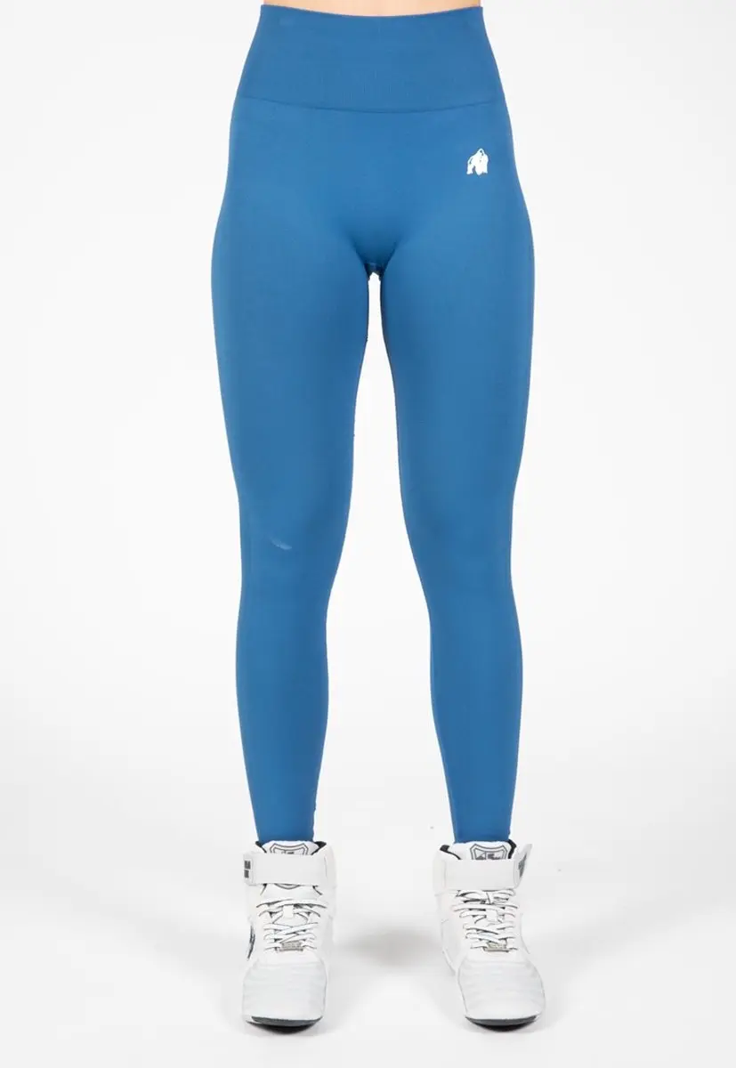 Gorilla Wear Hilton Seamless Legging - Blauw XS/S