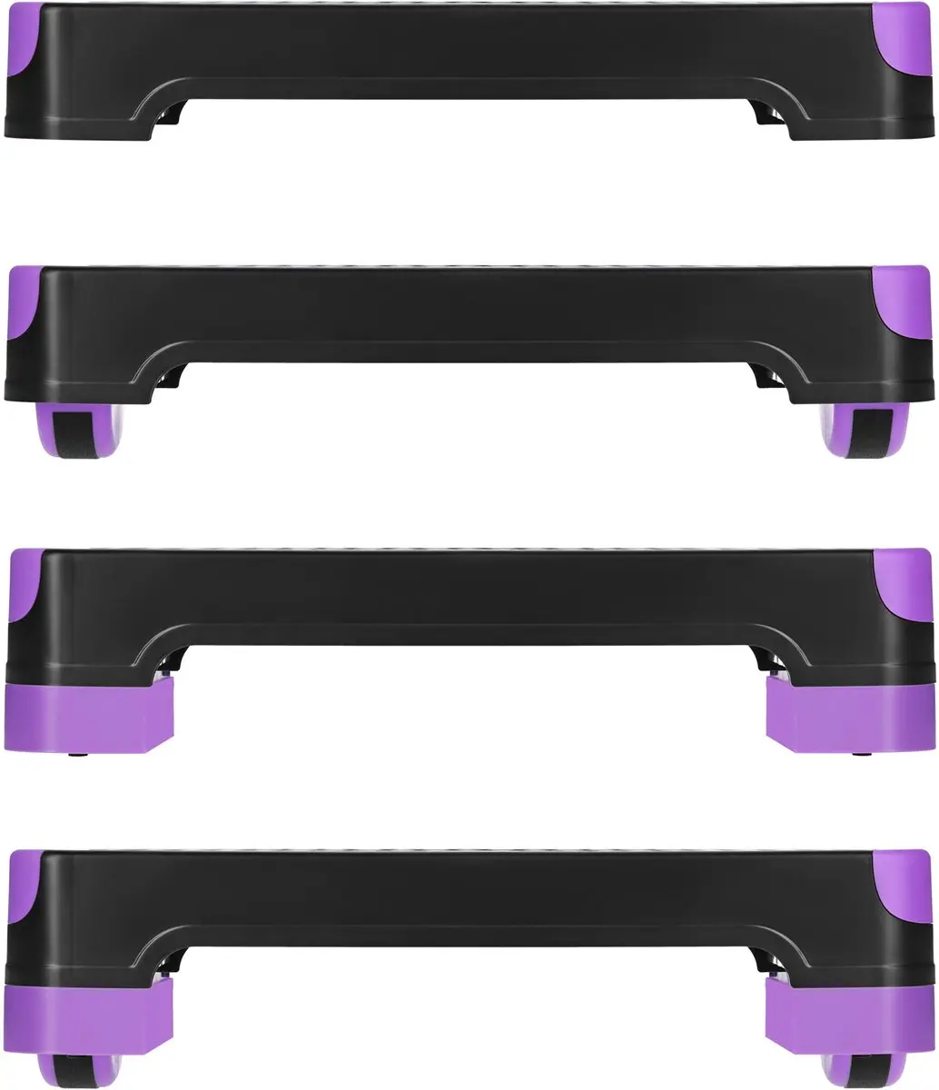 HMS AS008M Aerobic & Balans Step - Verstelbaar - Zwart/Violet - afbeelding 6 van 6
