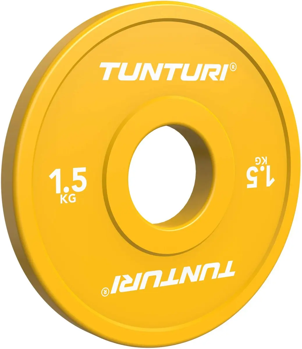 Tunturi Platinum Fractional Bumperplates Set 10 Stuks - 15kg