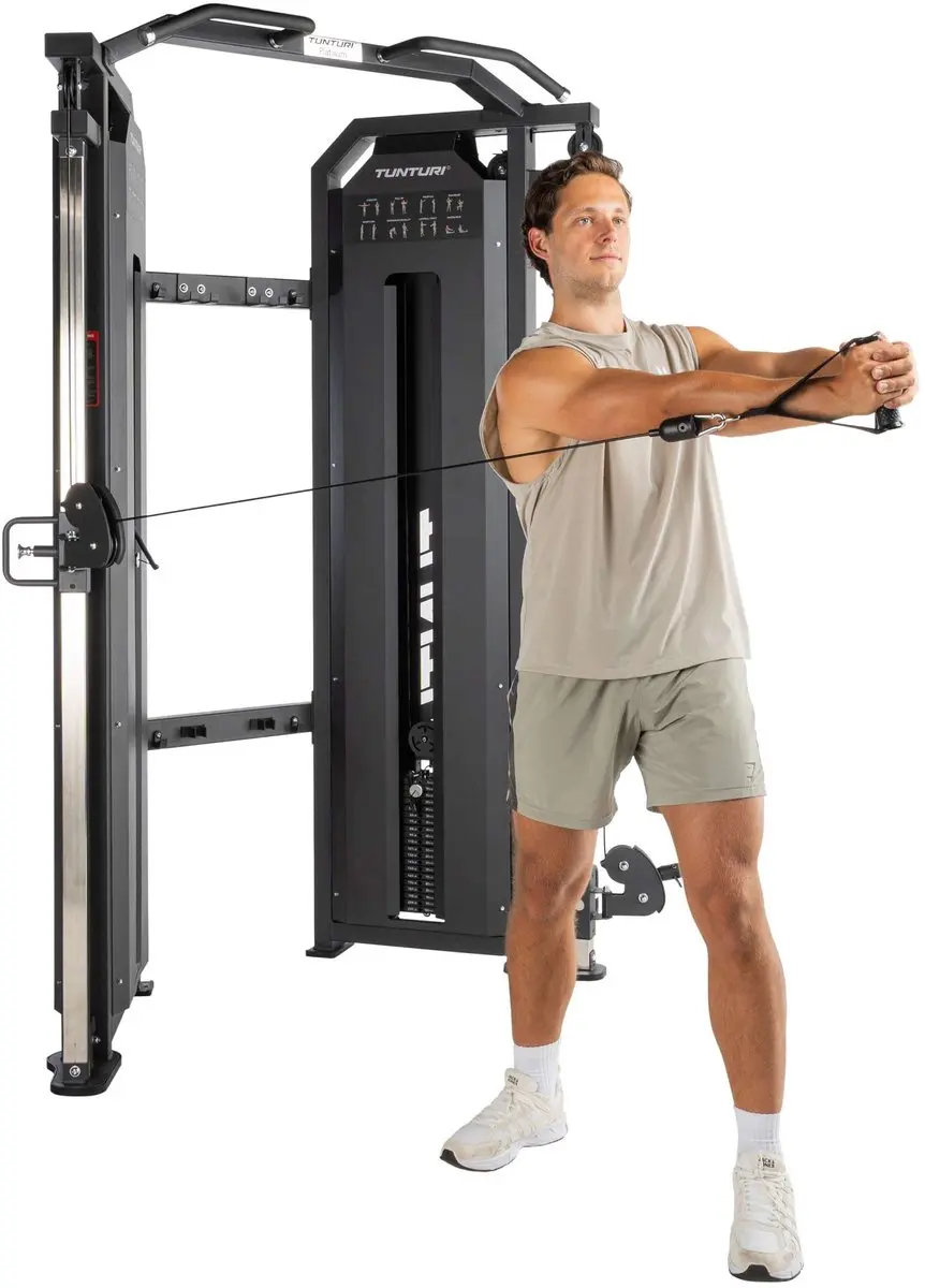 Tunturi Platinum Functional Trainer V-Series - 200kg Gewichtstapel - Zwart
