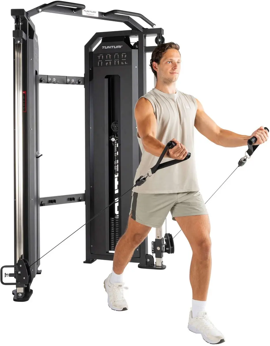 Tunturi Platinum Functional Trainer V-Series - 200kg Gewichtstapel - Zwart
