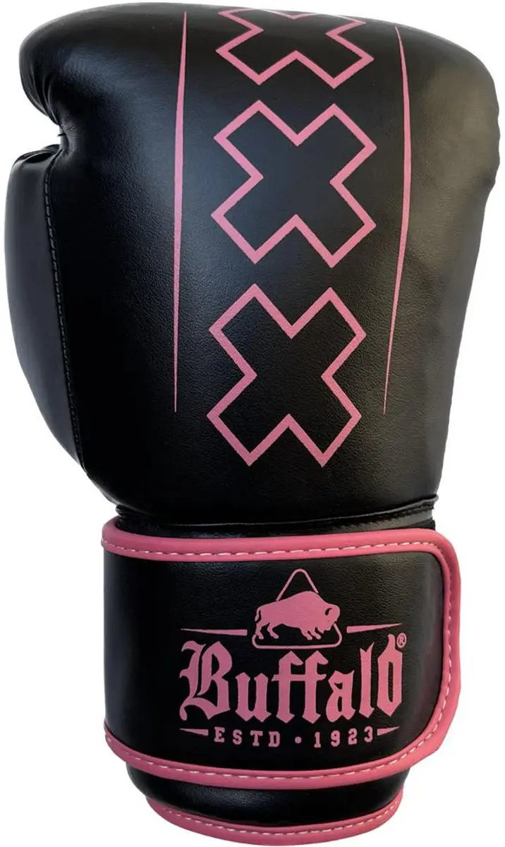 Buffalo Outrage Bokshandschoenen 10oz - Zwart/Rosa