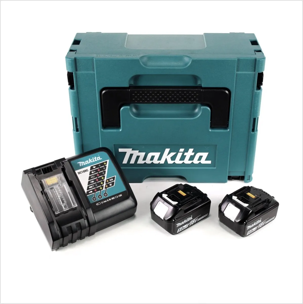 Makita Power Source Kit 197624-2 - 2x BL1850B 5.0Ah + DC18RC Oplader