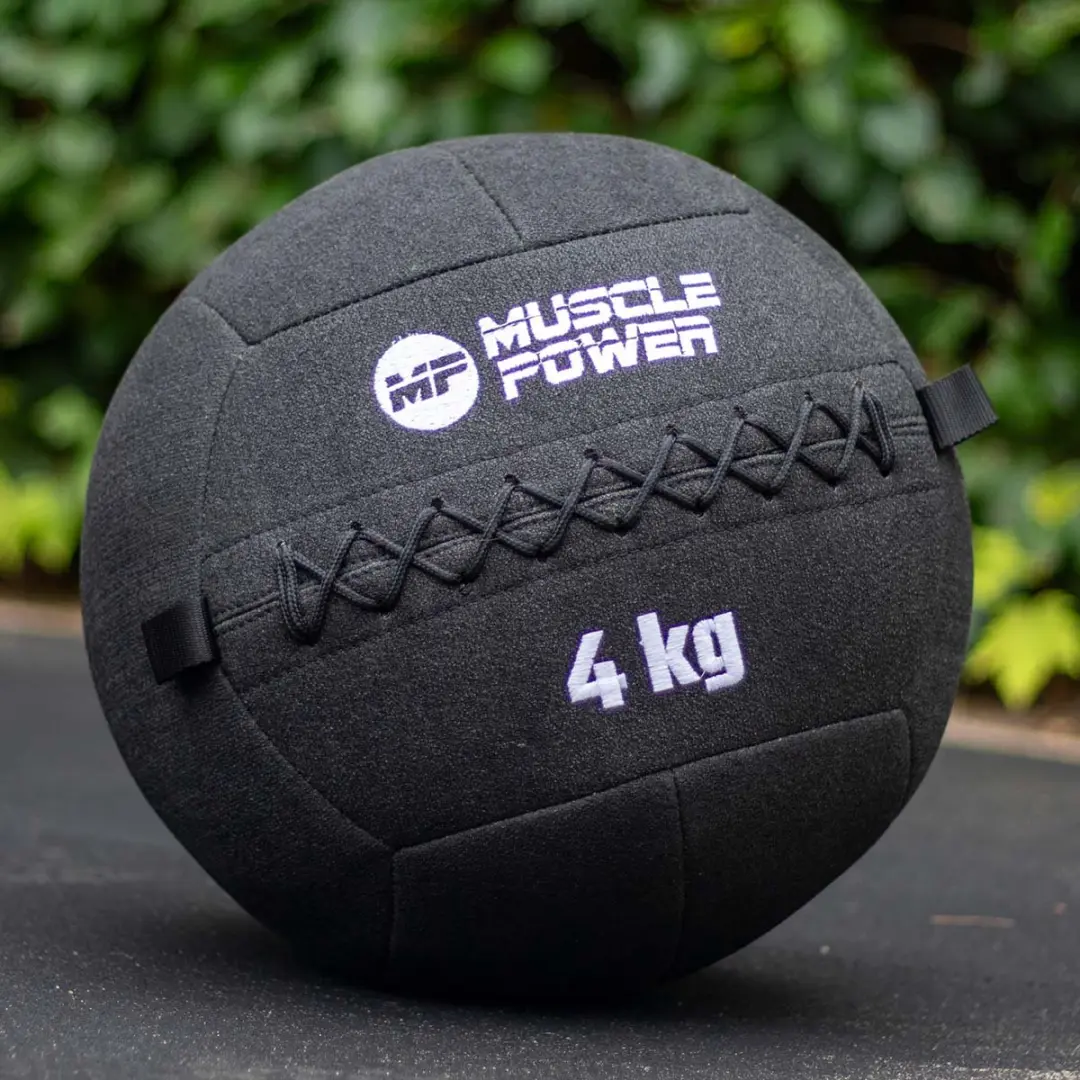 Muscle Power Wall Ball Kevlar 4kg - Antraciet grijs/Zwart - afbeelding 6 van 6