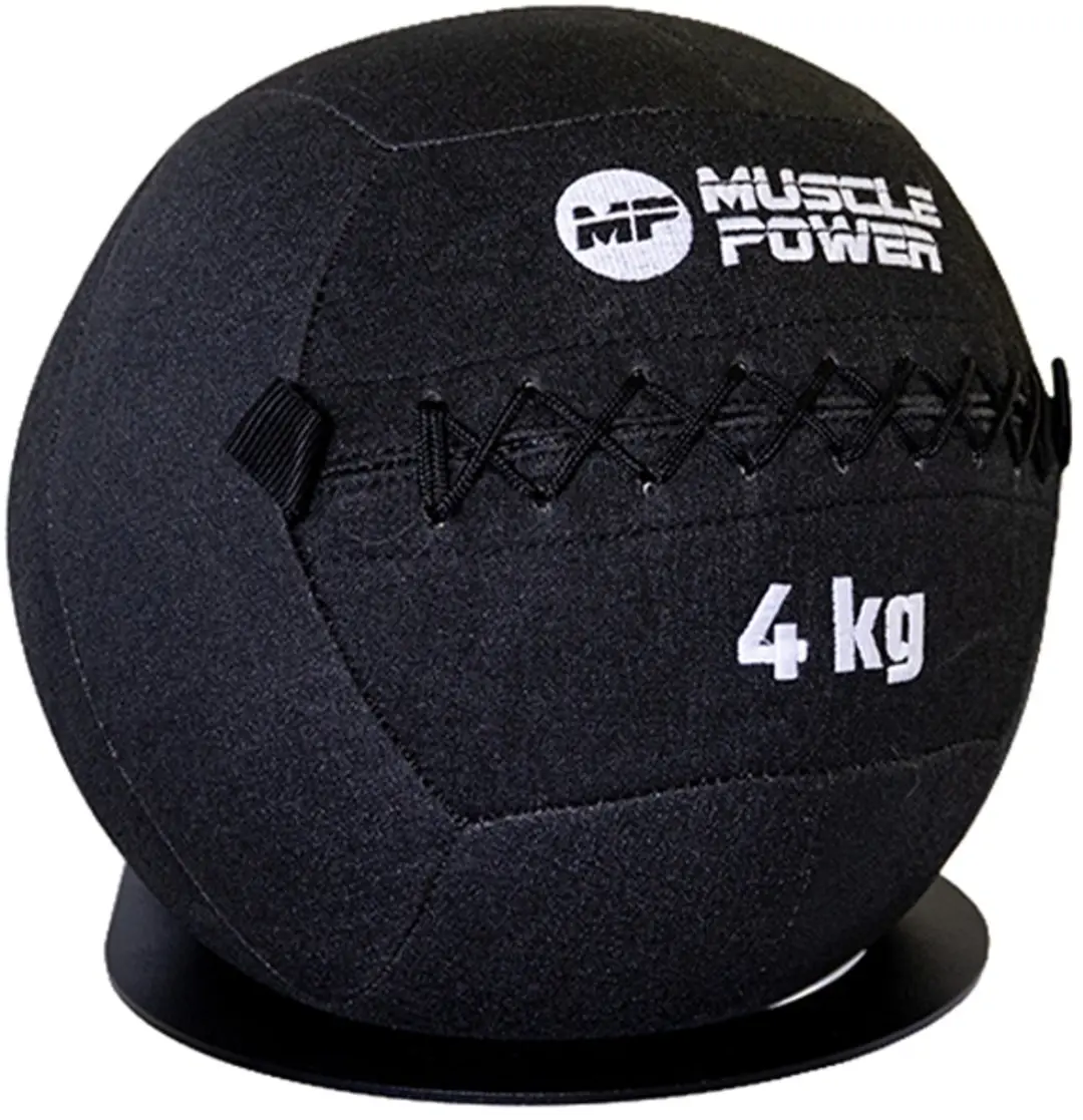 Muscle Power Wall Ball Kevlar 4kg - Antraciet grijs/Zwart