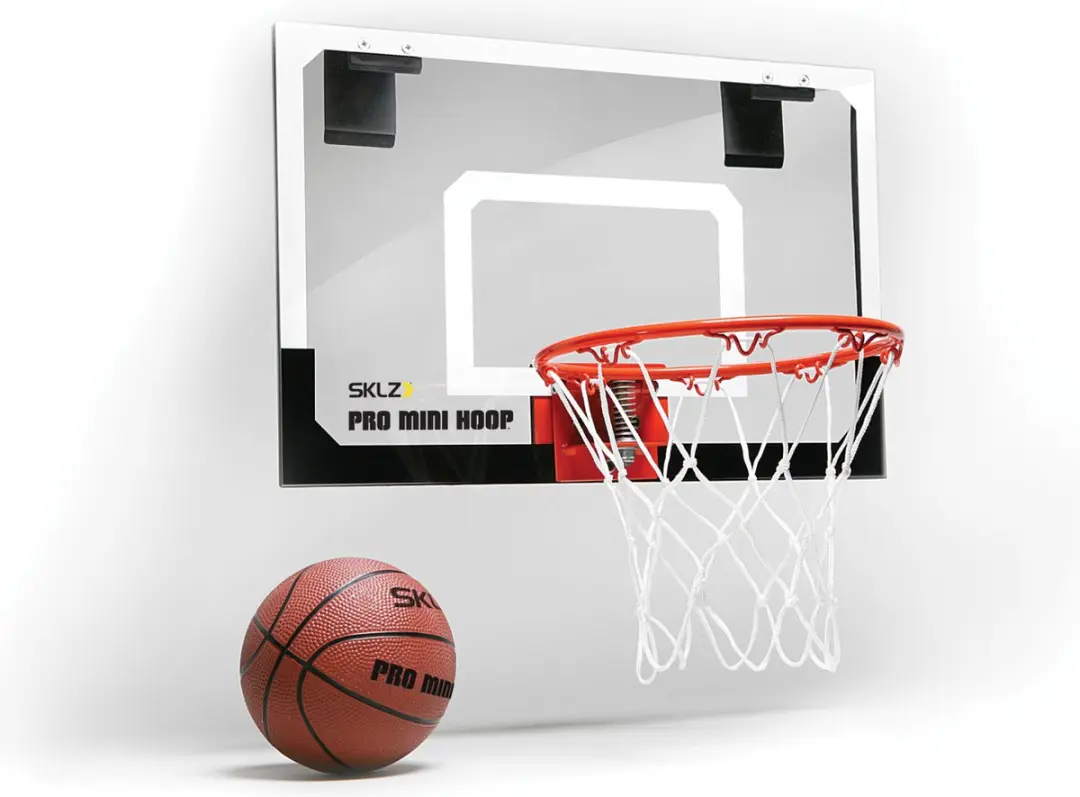 Sklz Pro Mini Hoop Indoor Basketbalset - 13cm Bal - Schuimgevoerde Kant