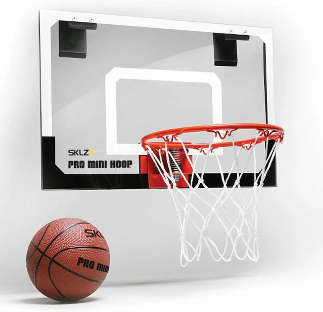 Sklz Pro Mini Hoop Indoor Basketbalset - 13cm Bal - Schuimgevoerde Kant