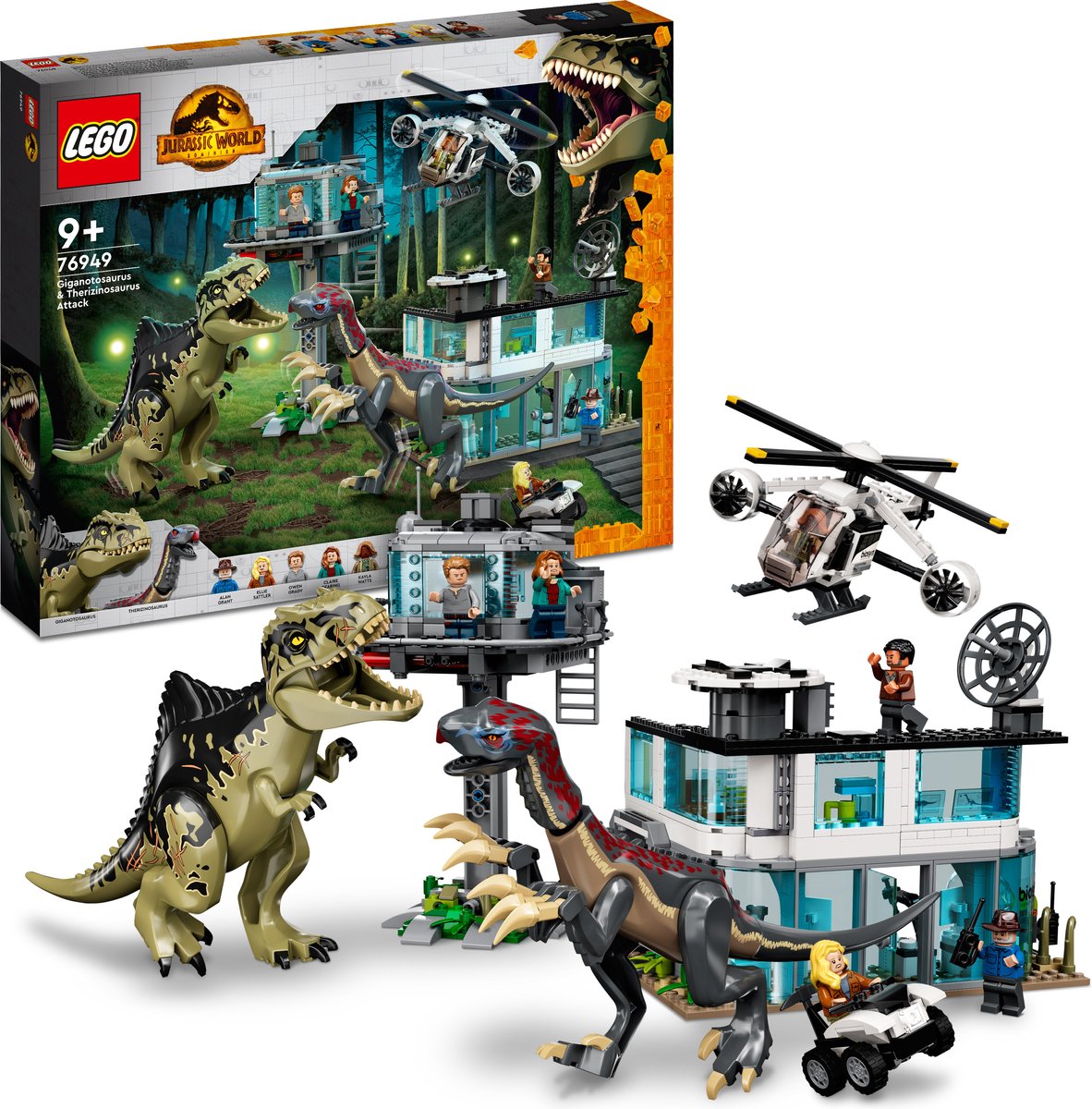 LEGO Jurassic World liganotosaurus & Therizinosaurus Aanval - 76949