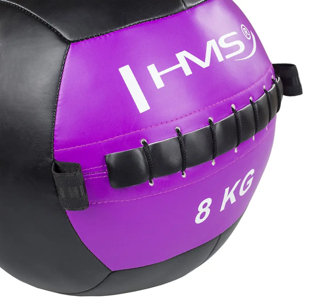 HMS WLB Serie Fitnessbal 8kg - Paars - afbeelding 6 van 6