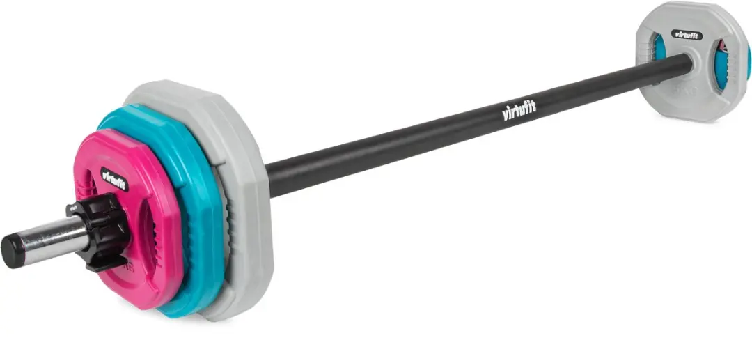 VirtuFit Aerobic Pump Halterset Pro Rubber 20kg - Gekleurd - afbeelding 6 van 6