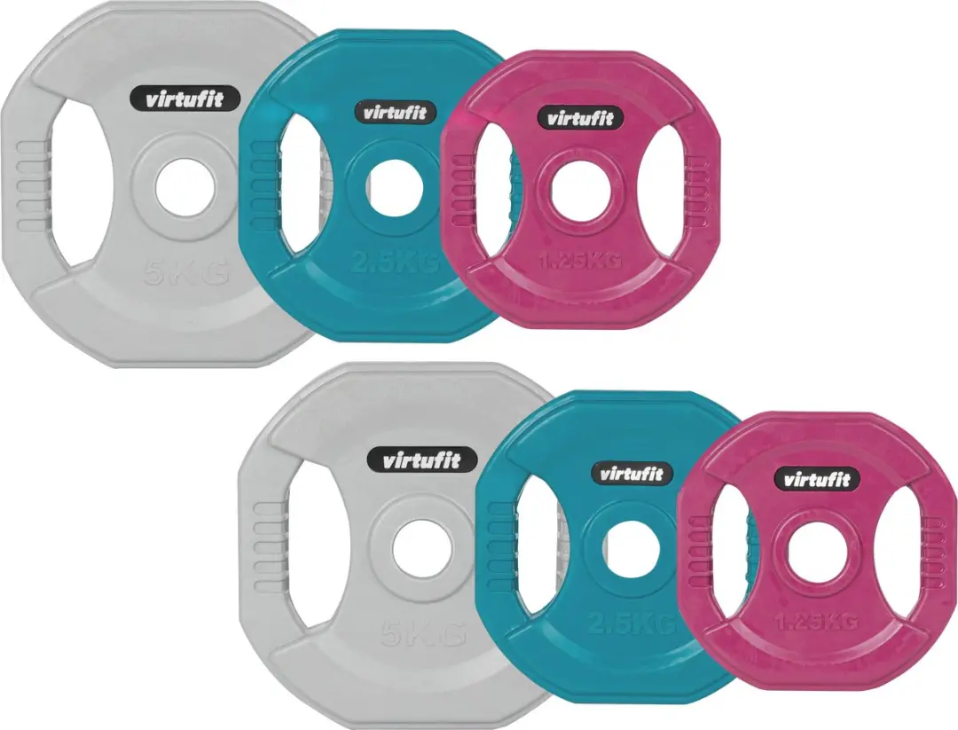 VirtuFit Aerobic Pump Halterset Pro Rubber 20kg - Gekleurd