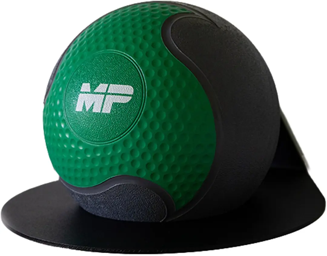 Muscle Power Rubber Medicijnbal 4 kg - Grijs/groen