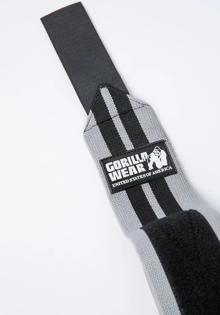 Gorilla Wear Knee Wraps 200cm - Grijs/Zwart