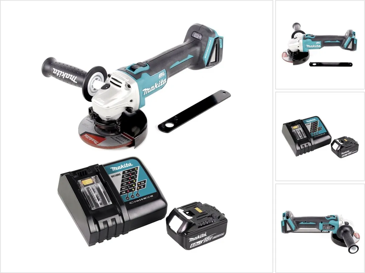 Makita DGA 506 RG1 Accu Haakse Slijper 18V 125mm