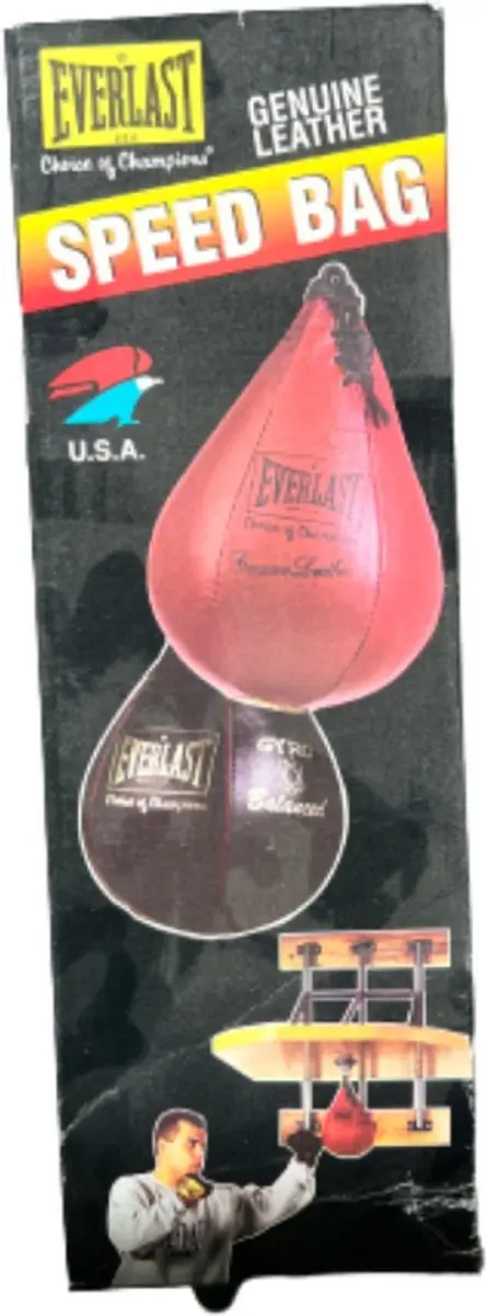 Everlast Speedbag Leder - Gevorderden - Zwart