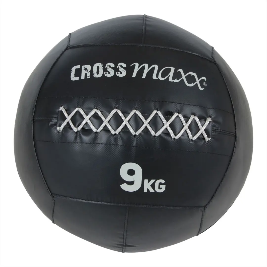 LifeMaxx Crossmaxx Pro Wall Ball 9kg - Zwart