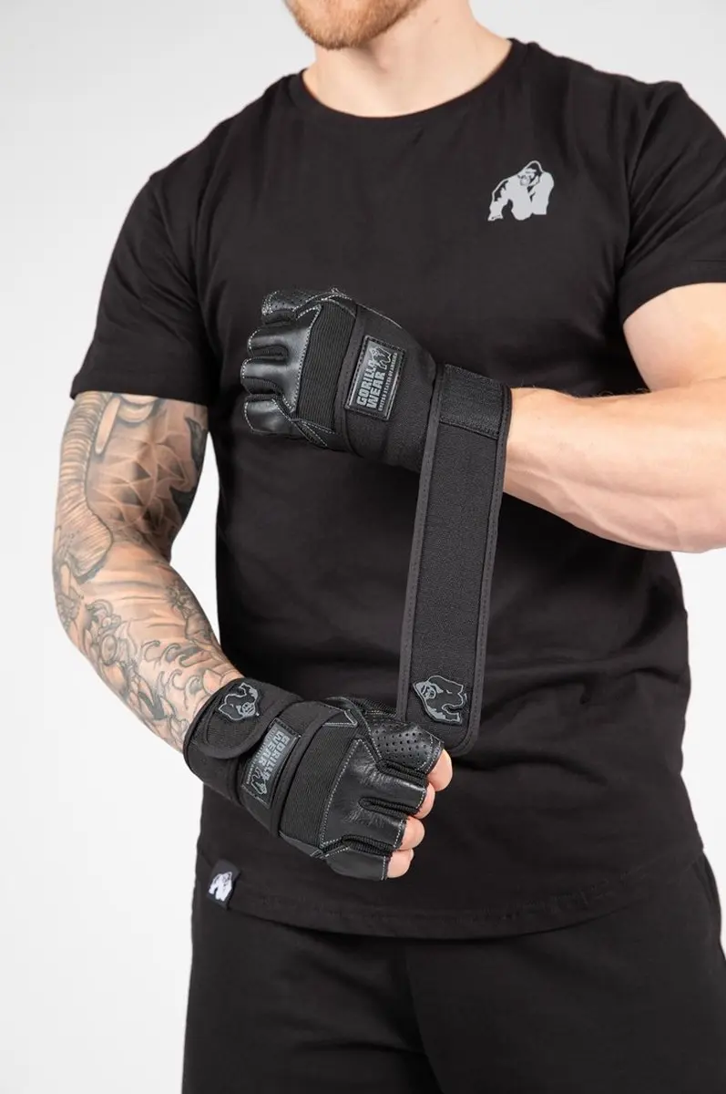 Gorilla Wear Dallas Fitness Handschoenen - Zwart - 3XL