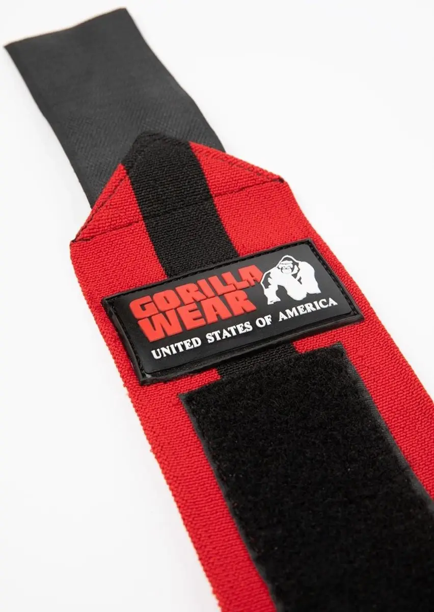 Gorilla Wear Wrist Wraps Ultra Krachttraining Handschoenen - Zwart/Rood