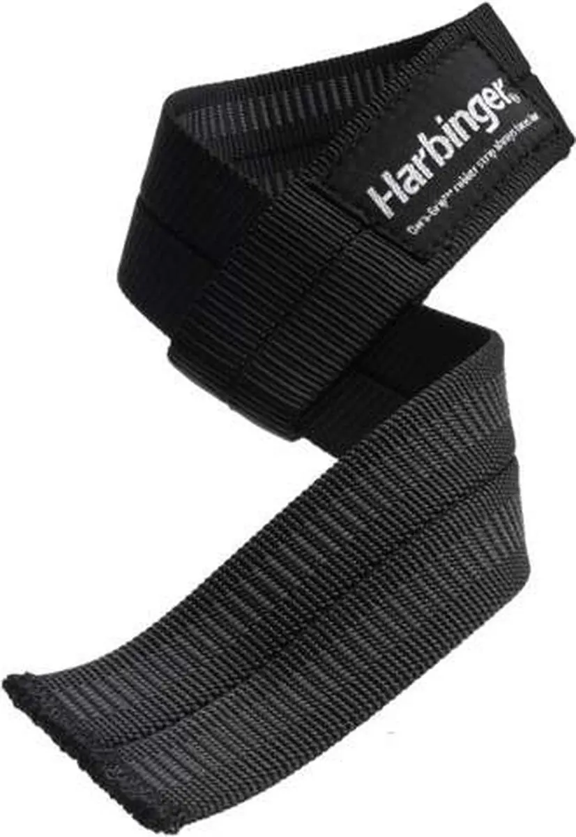 Harbinger Big Grip No Slip Lifting Straps - 2 Stuks - Zwart
