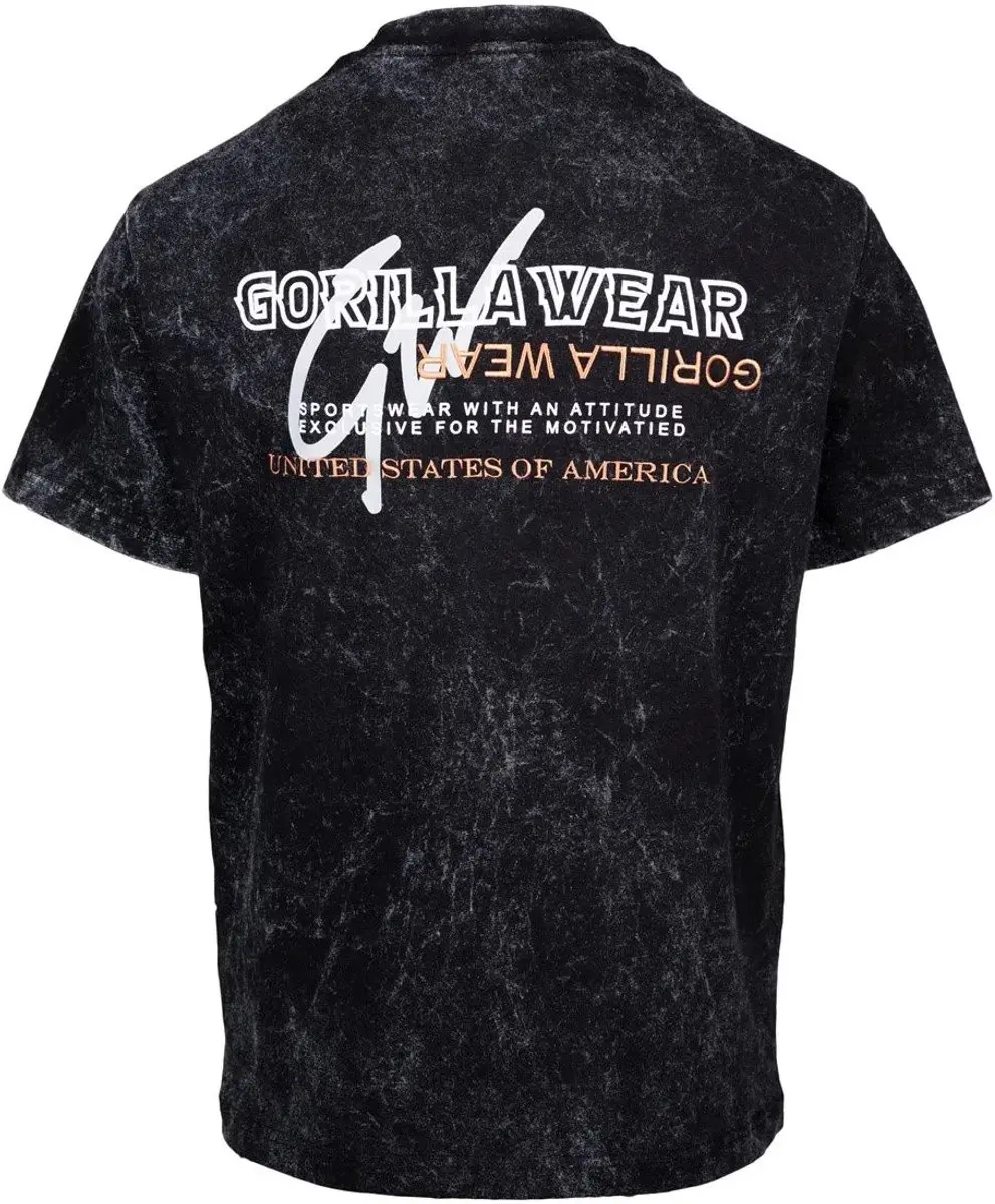 Gorilla Wear Medina Oversized T-shirt - XS - Washed Zwart - afbeelding 6 van 6