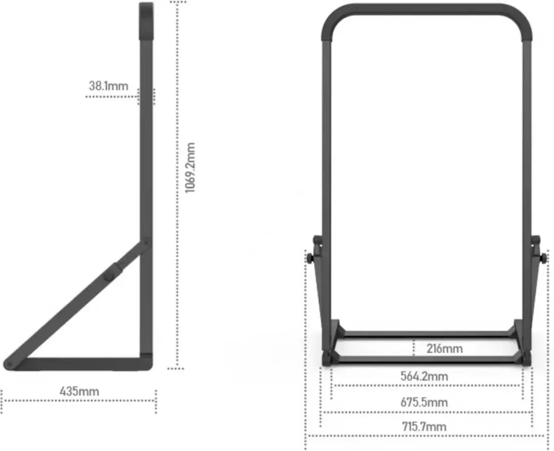 Gymstick Handrail Inklapbaar - Loopband