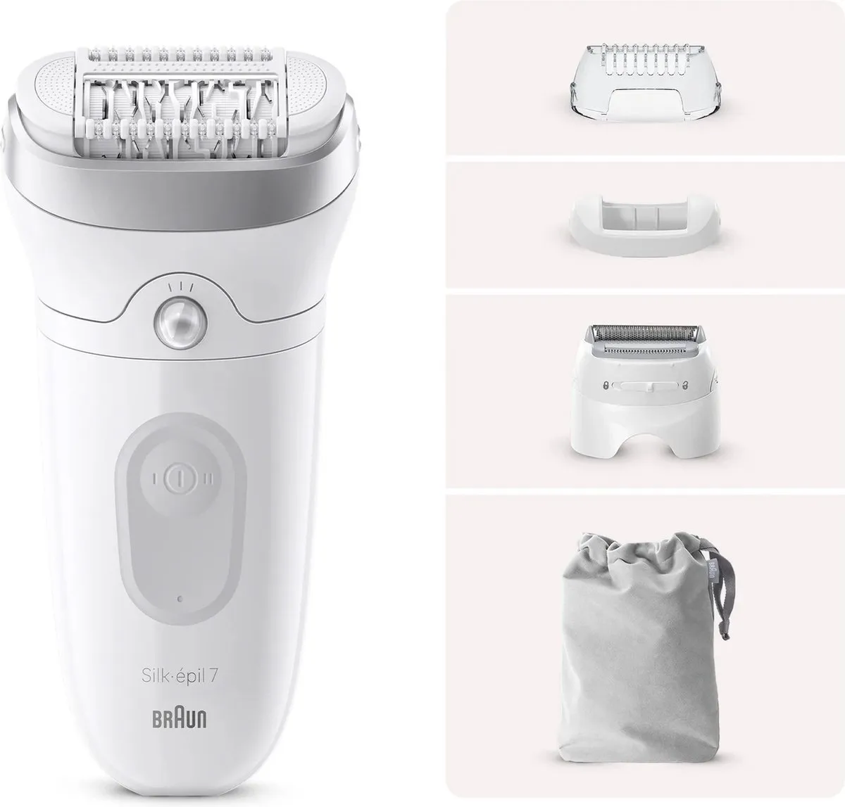 Braun Epilator Silk-épil 7-041 - Wit/Zilver - afbeelding 6 van 12