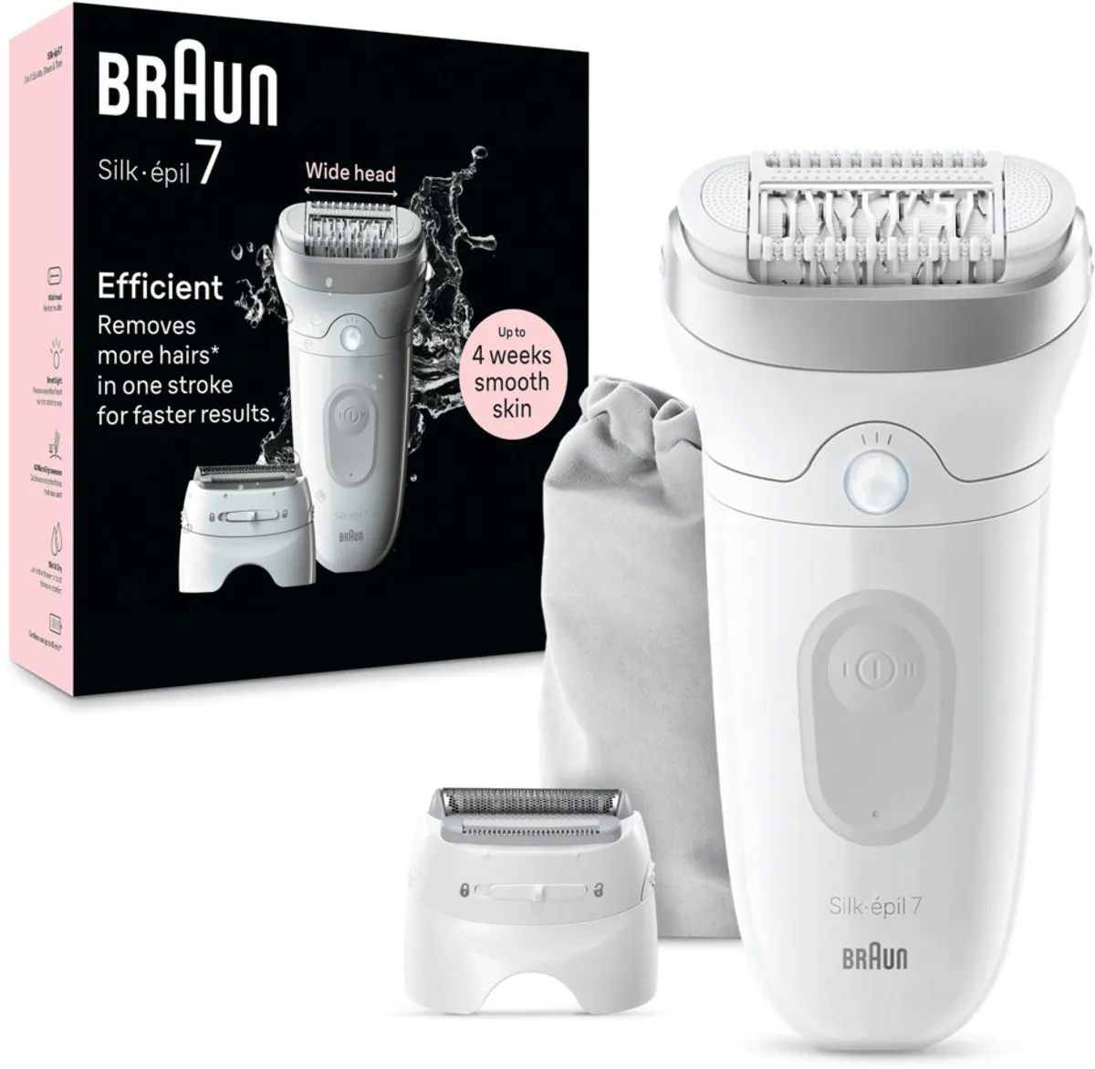 Braun Epilator Silk-épil 7-041 - Wit/Zilver