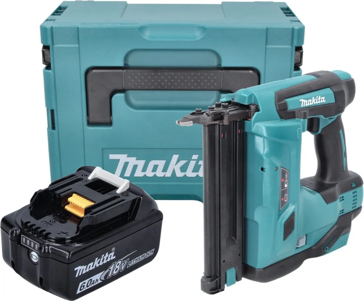 Makita DBN 500 Accu-Klemkopspijkermachine 18V - 15-50mm - 6,0Ah - 20 Stuks