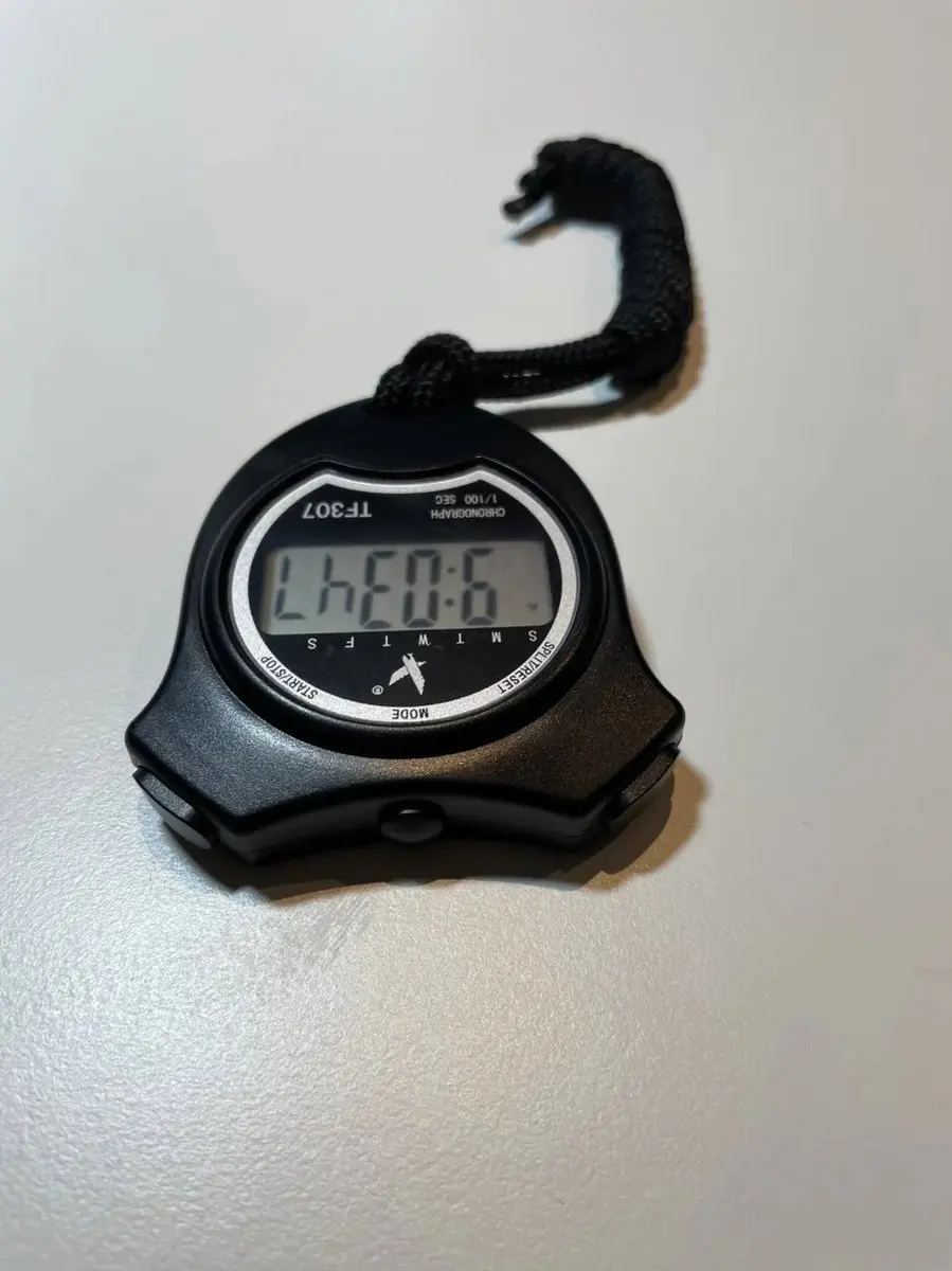 Tunturi Basis Digitale Stopwatch - Zwart