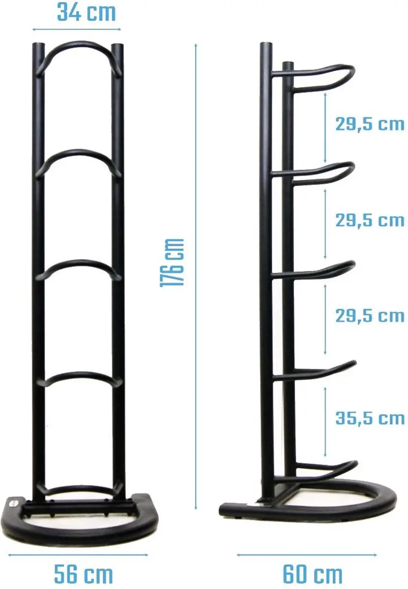 Muscle Power Opbergrek Powerbag/Wallball Deluxe - Zwart