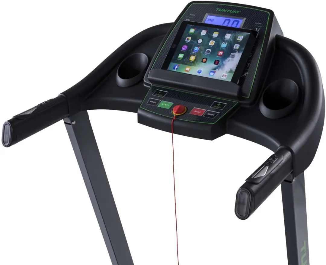 Tunturi Cardio Fit T30 Loopband - 17 Programma's - 0,8-12 km/u - Zwart/Groen