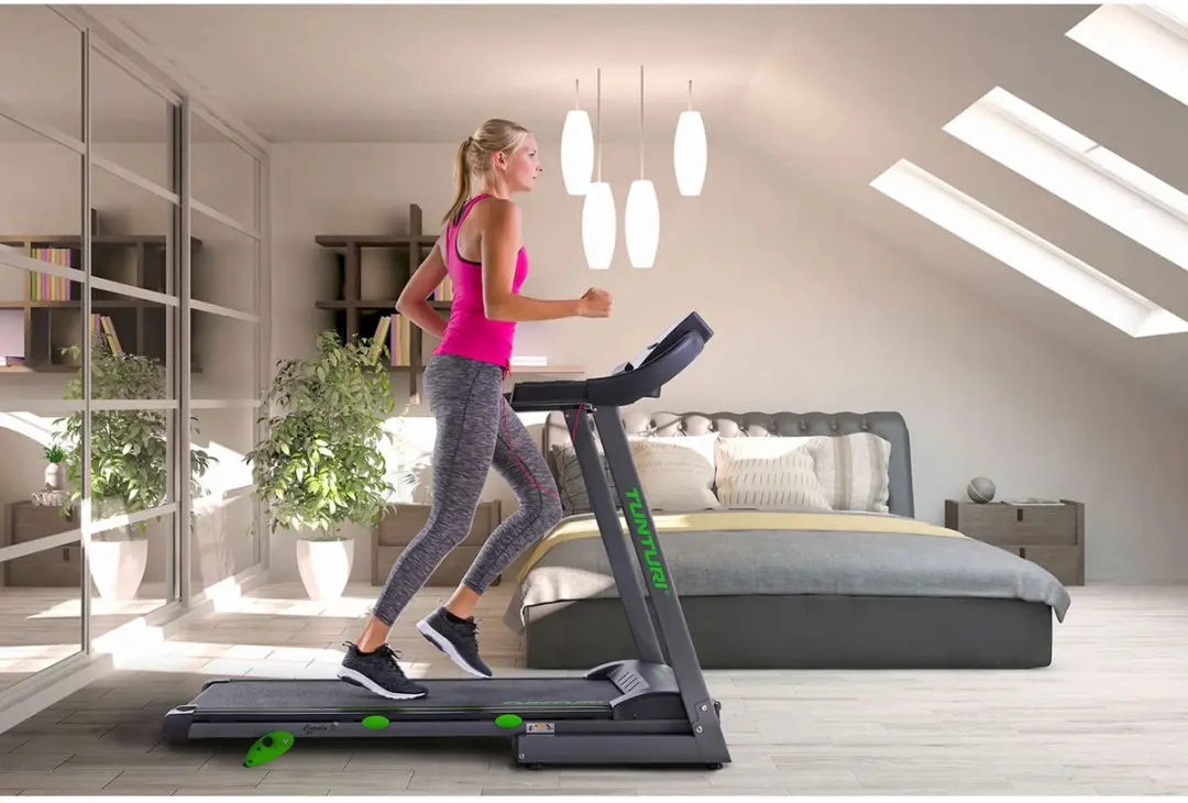 Tunturi Cardio Fit T30 Loopband - 17 Programma's - 0,8-12 km/u - Zwart/Groen