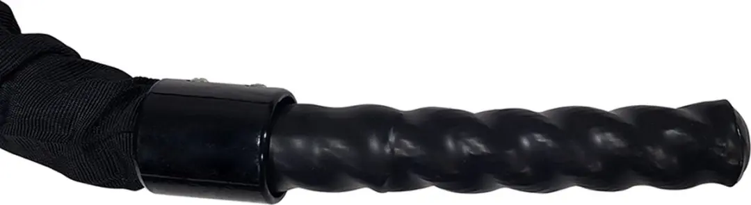 Tunturi Pro Battle Rope 15m - Canvas Bescherming - Zwart/Wit