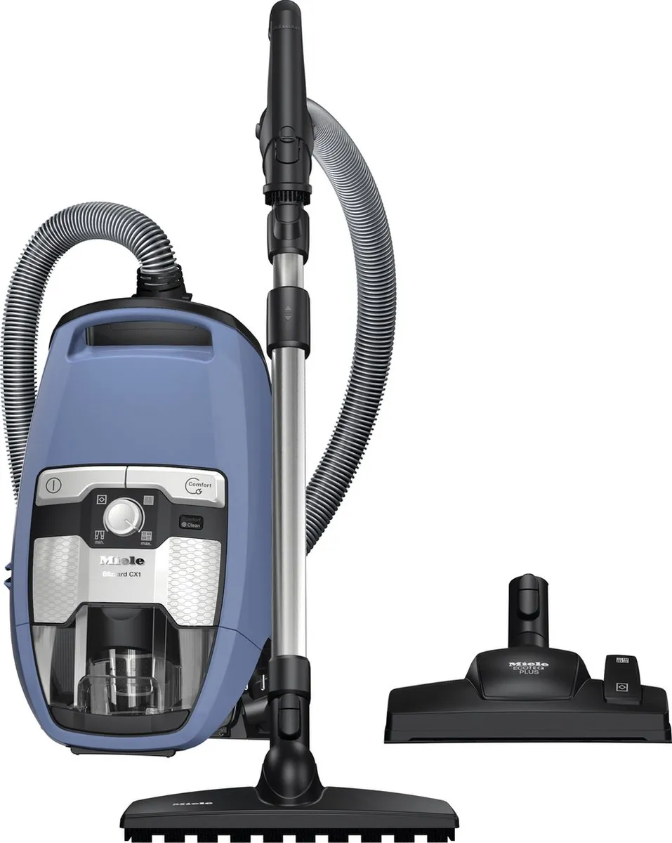 Miele Blizzard CX1 Parquet PowerLine - Stofzuiger zonder zak - Techblauw