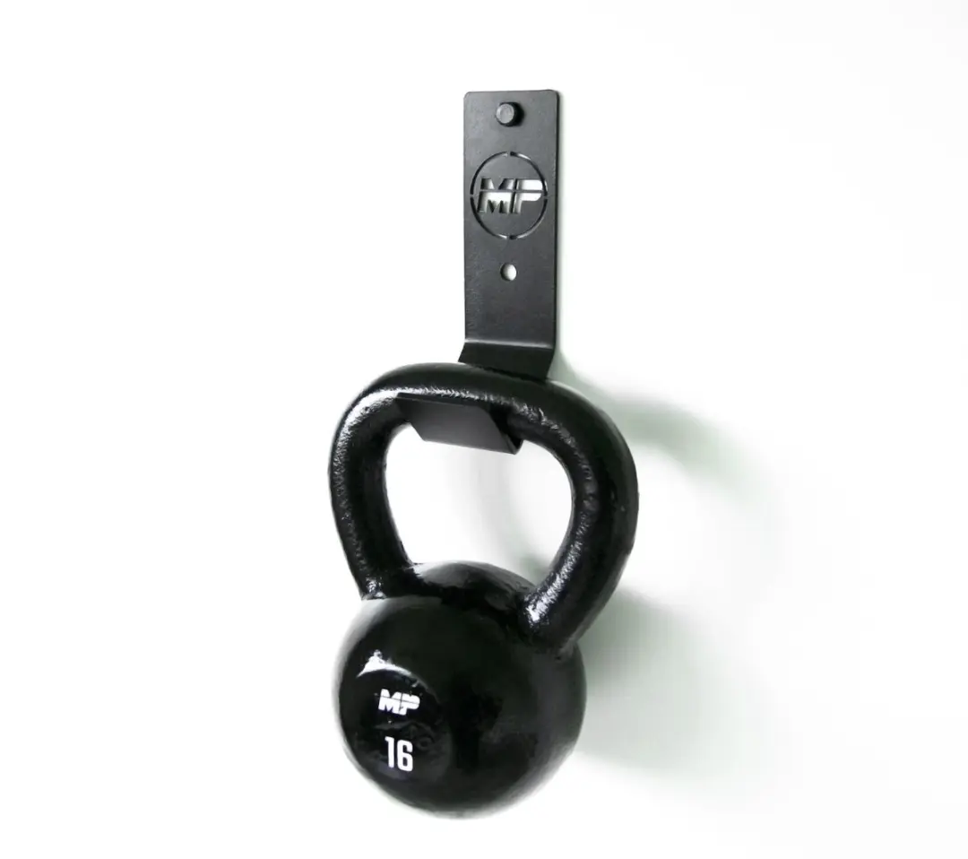 Muscle Power MP076F Kettlebell Wandbeugel - Zwart