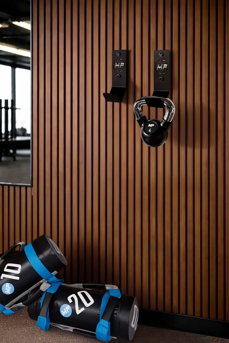 Muscle Power MP076F Kettlebell Wandbeugel - Zwart