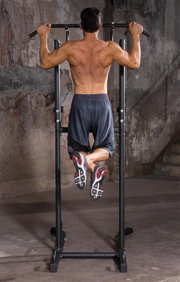 Iron Gym Power Tower Fitnessapparaat - Zwart