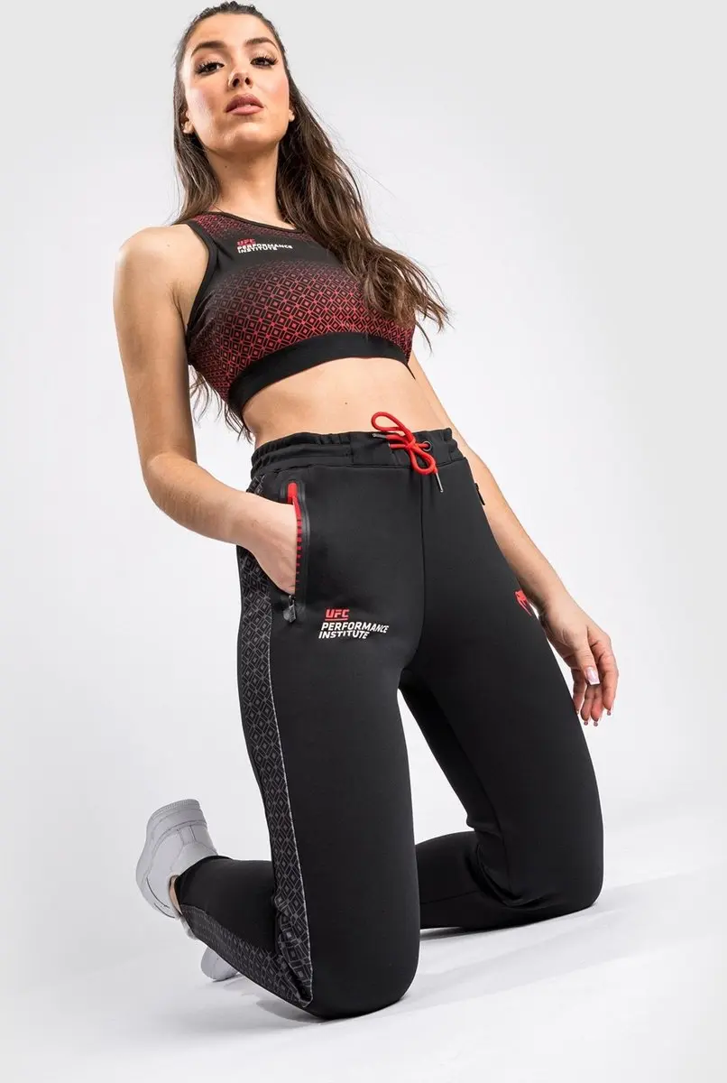 UFC Venum Joggingbroek Dames - XL - Zwart/Rood
