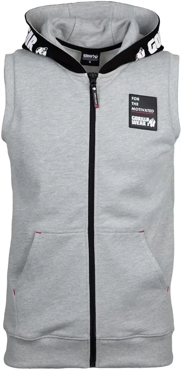 Gorilla Wear Milwaukee S/L Zipped Hoodie - Grijs - M