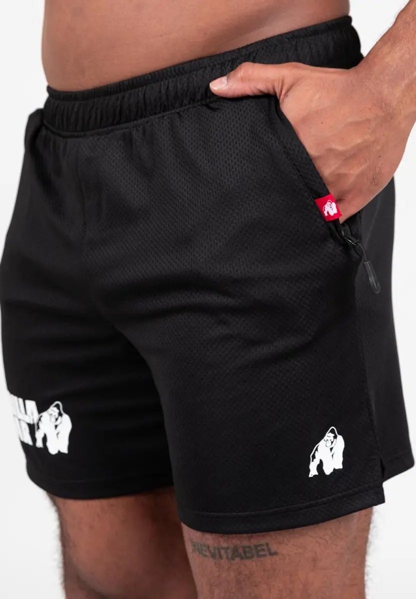 Gorilla Wear Miles Mesh Korte Broek - Zwart S