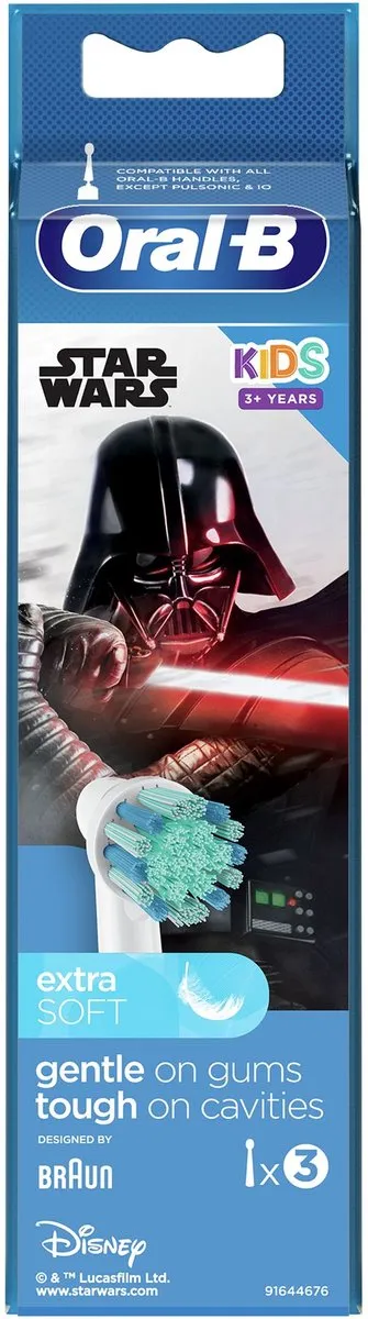 Oral-B Kids Disney Star Wars Opzetborstels 3 Stuks - Extra Soft